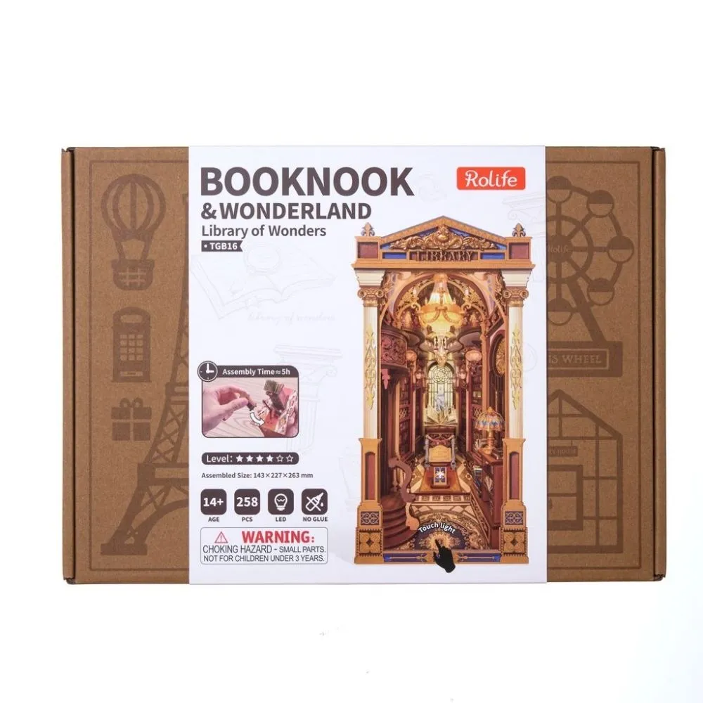 Figured'Art Kasteelbibliotheek book nook kit 258 stuks met led