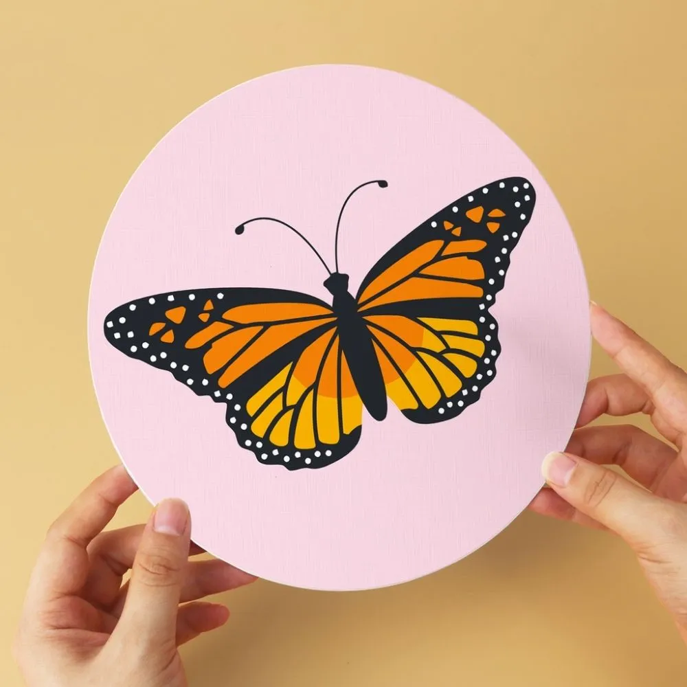 Figured'Art Vlinders schilderen op nummer mini set 6x Ø20cm