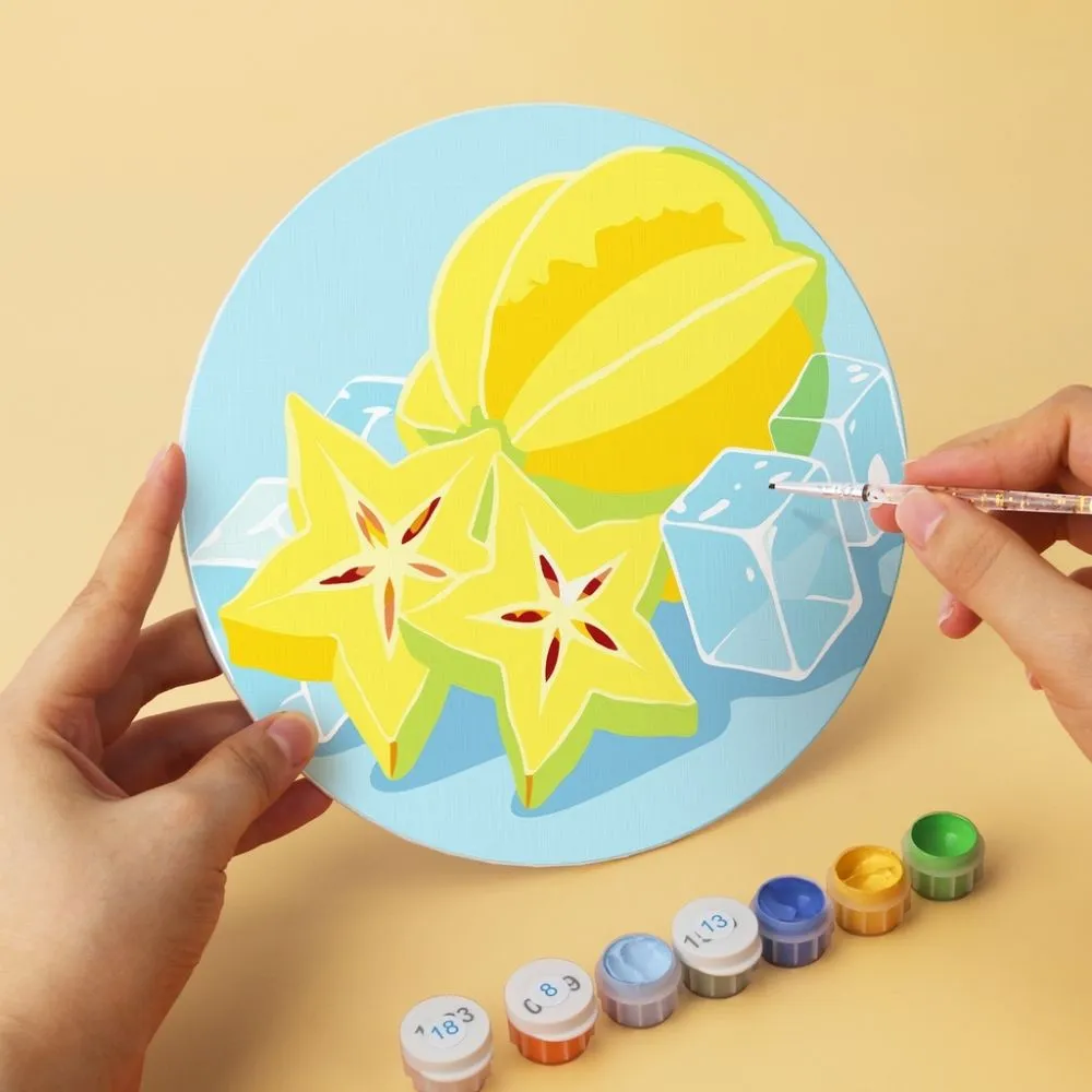 Figured'Art Mini Bevroren fruit schilderen op nummer 6 schijven Ø20cm