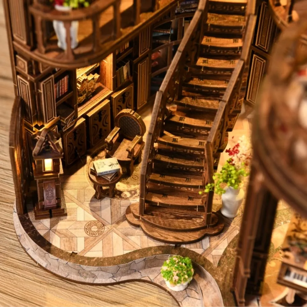 Figured'Art De Dromerige Boekenhal Miniatuurhuisje