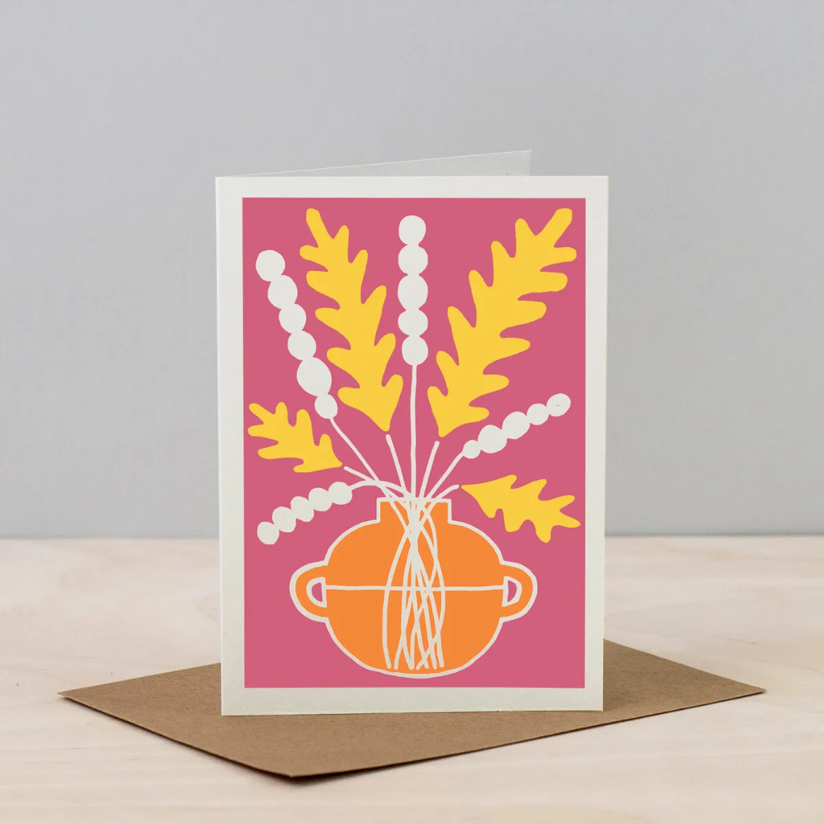 Studio Wald Leaf A6 wenskaart blad blanco