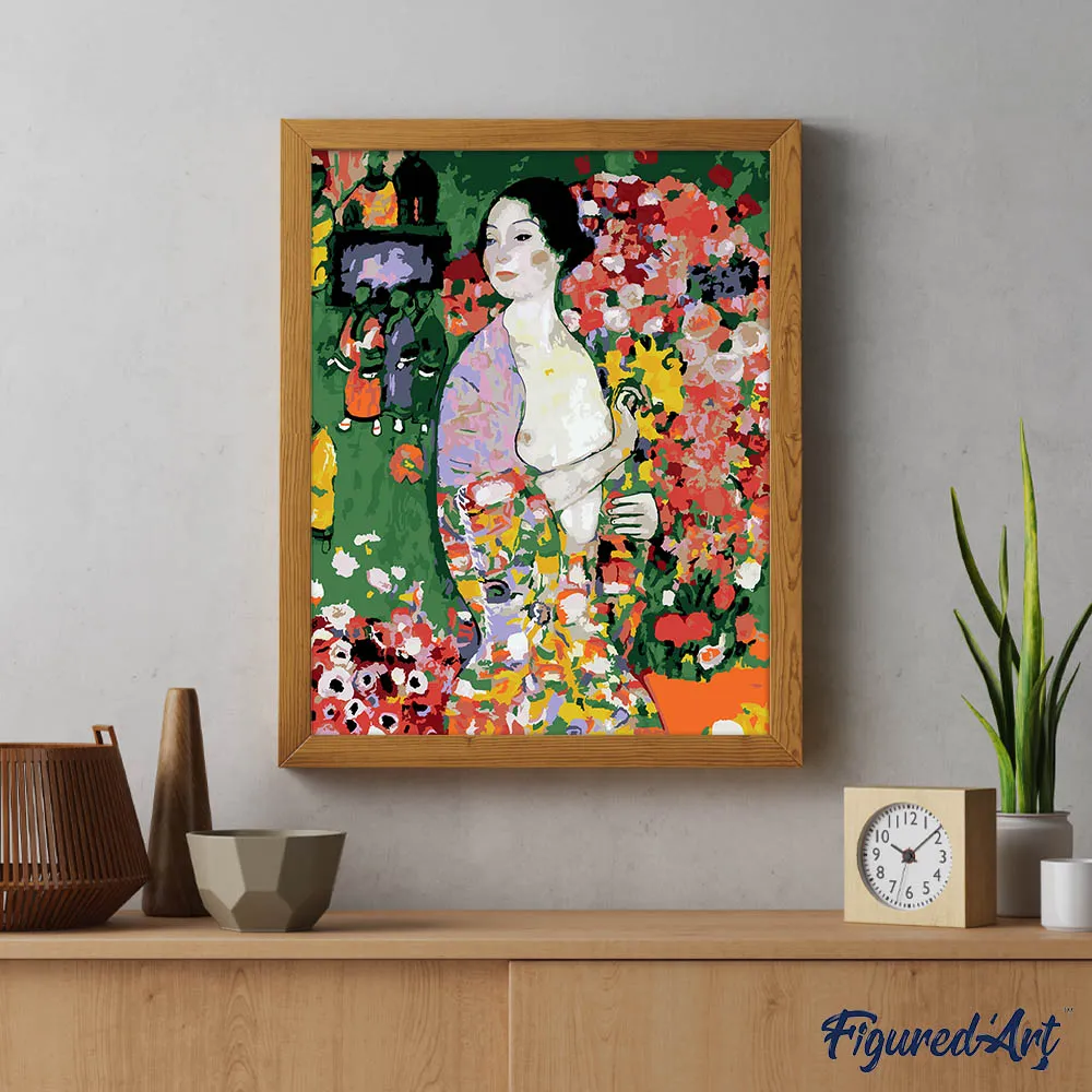 Figured'Art De Danseres Klimt schilderen op nummer 40x50cm portret
