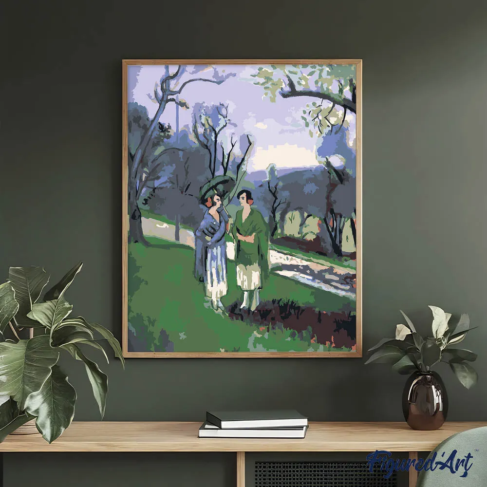 Figured'Art Gesprek onder de olijfbomen Matisse schilderen op nummer 40x50