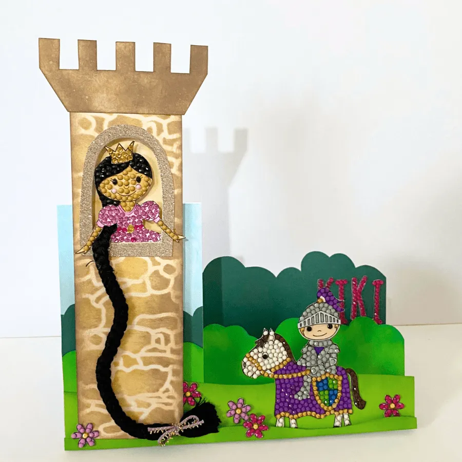 Craft Buddy Princess Crystal Art stempelset A6 prinses 7 stuks