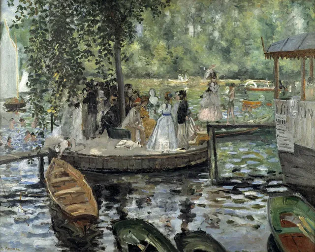 Figured'Art La Grenouillère Renoir schilderen op nummer 40x50 cm