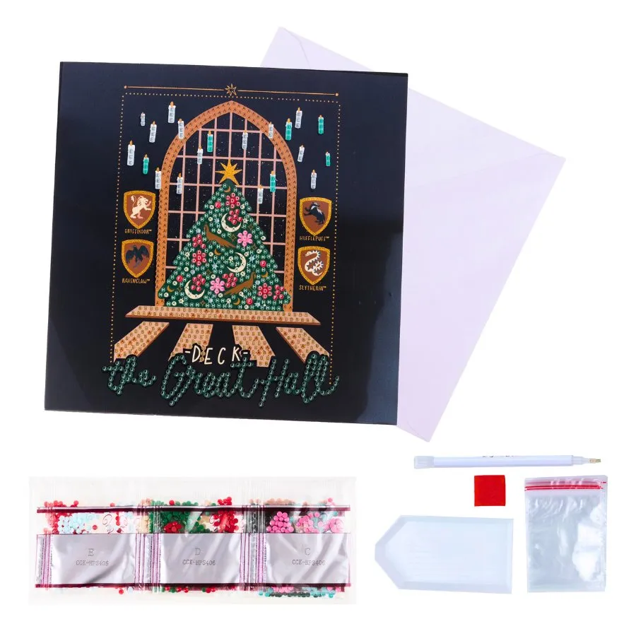 Craft Buddy Crystal Art Harry Potter The Great Hall kaart 18x18cm
