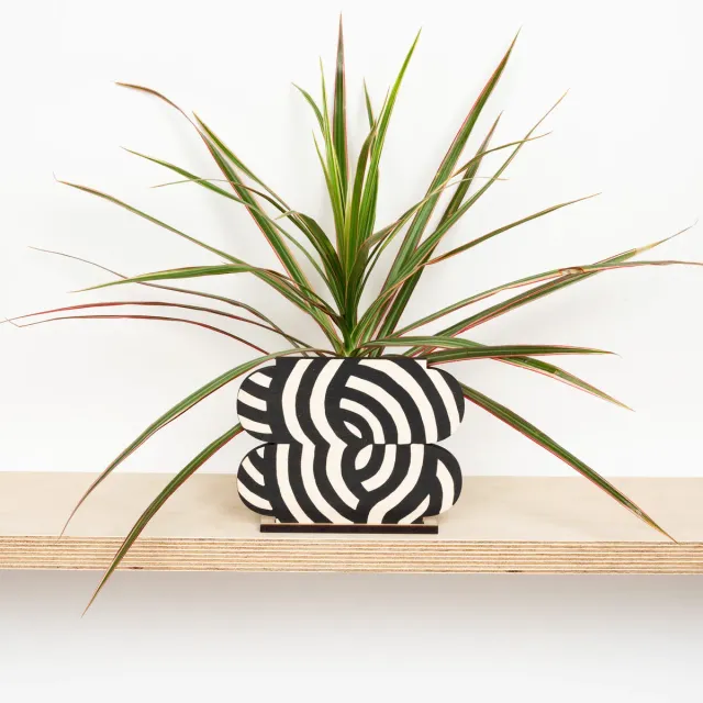 Studio Wald Knots pot screen seconds hout 25 cm