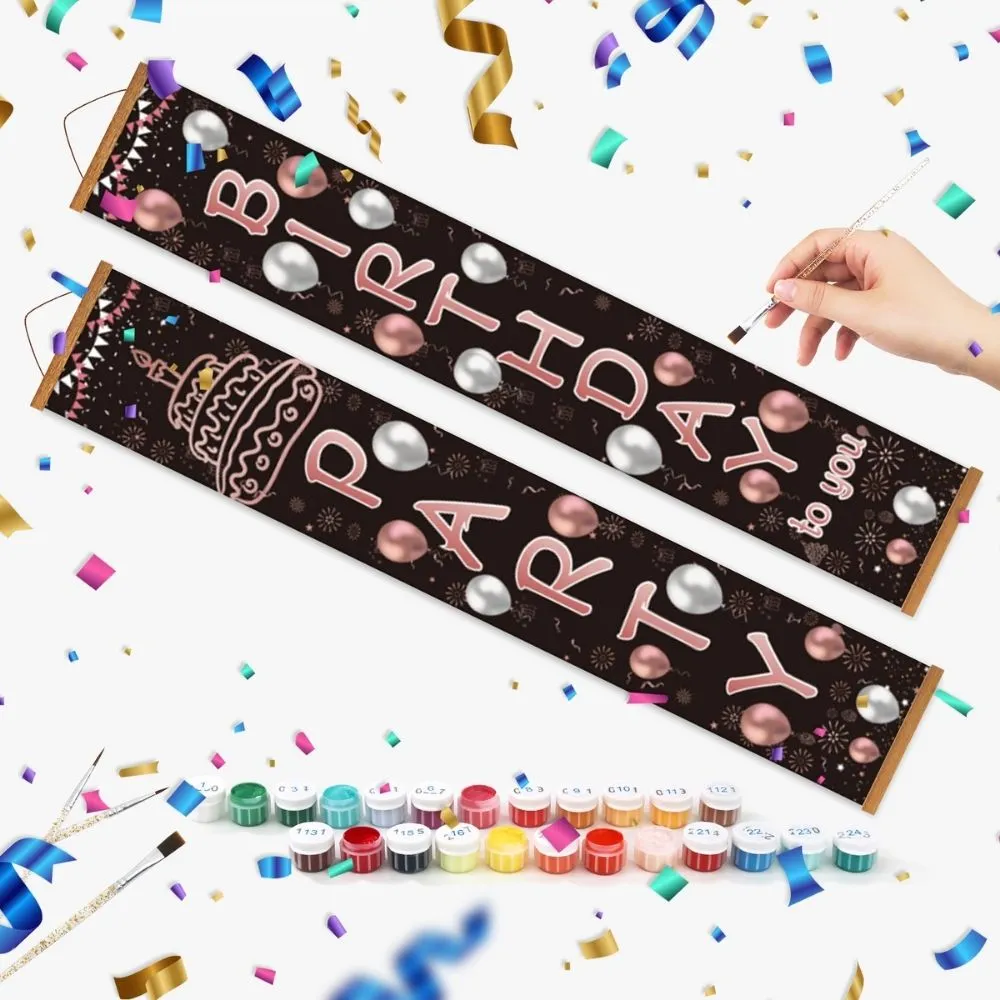 Figured'Art Feestslinger Deur Banner Schilderen 20x120cm
