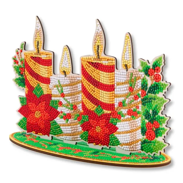 Craft Buddy Crystal Art Christmas Candles 3D scene