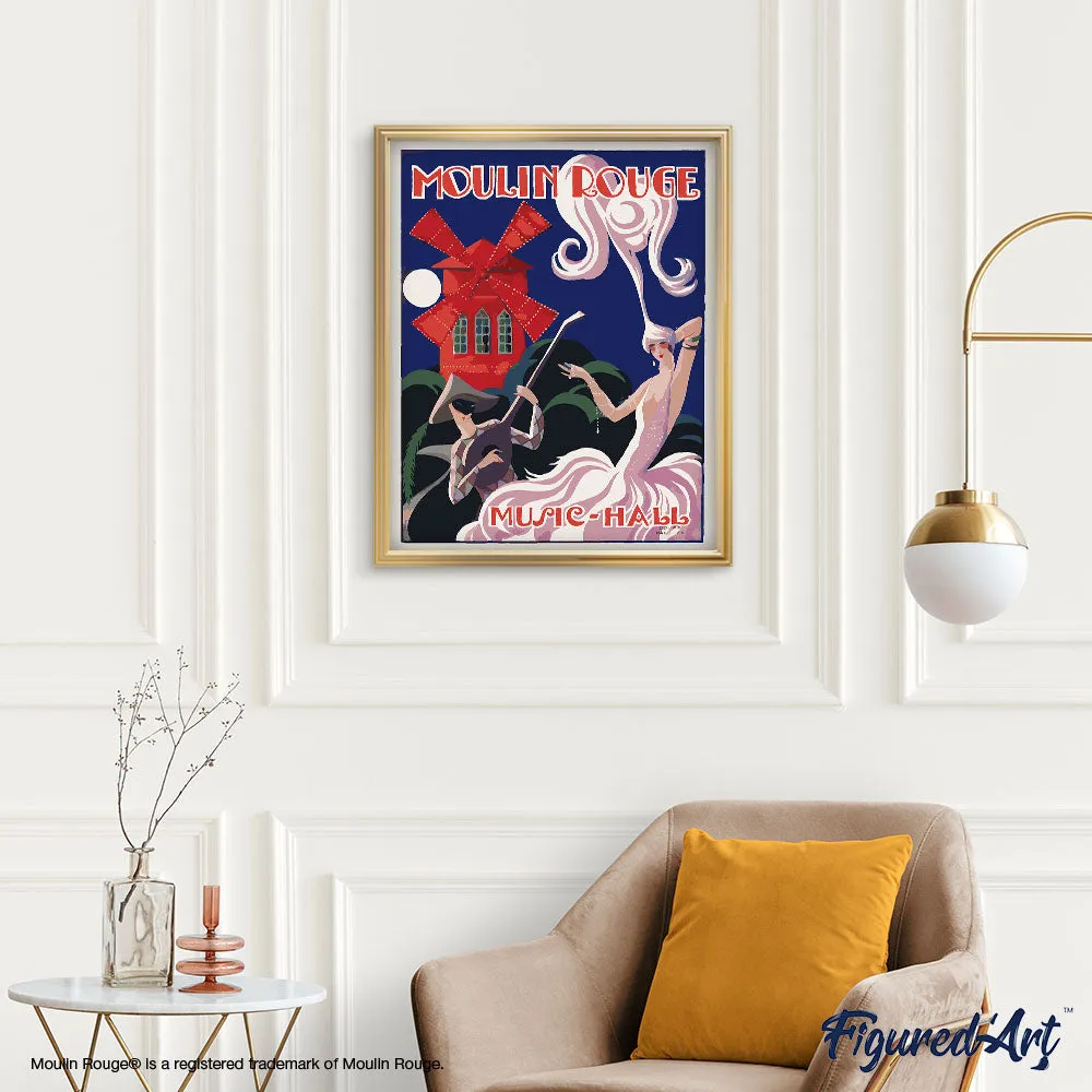Figured'Art Moulin Rouge Music Hall schilderen op nummer 40x50 vintage