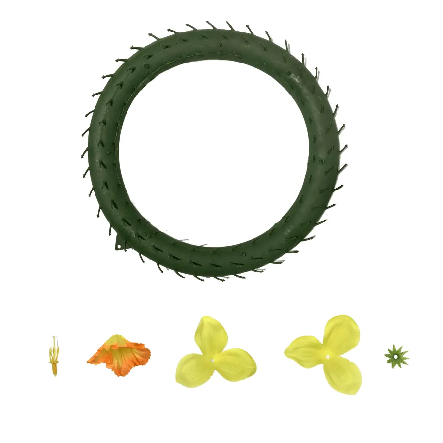 Craft Buddy Forever Flowerz Narcissus Krans Pakket 34 cm geel