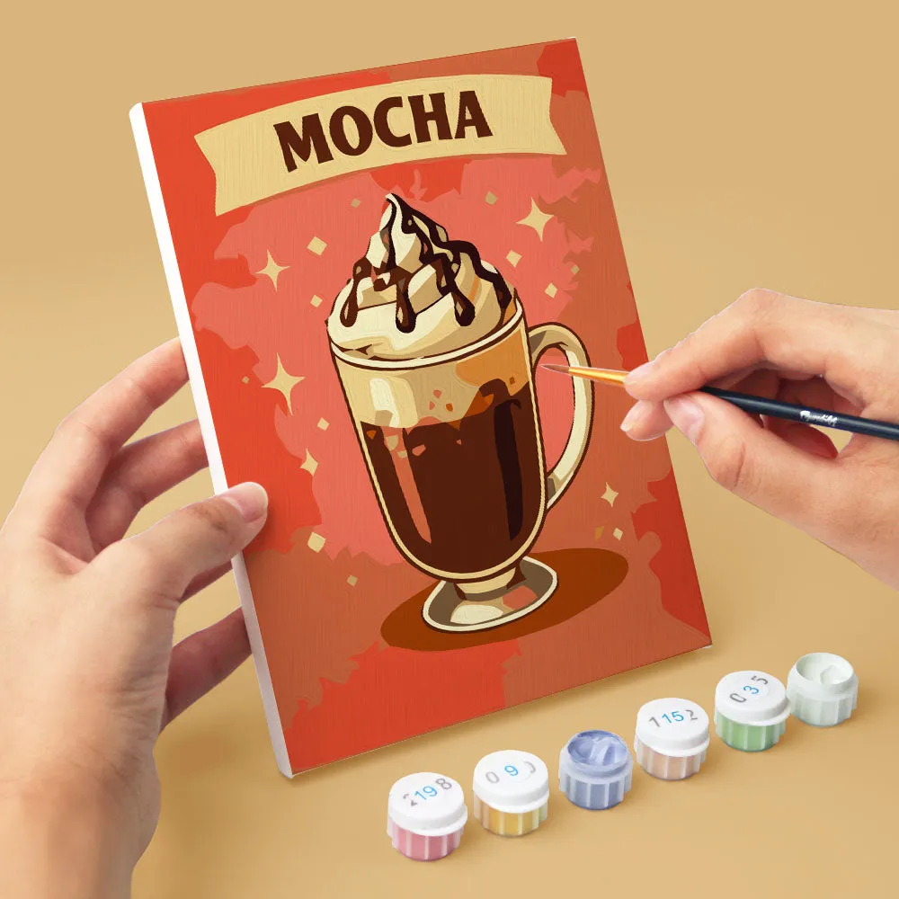 Figured'Art Mini Klassieke Koffie schilderen op nummer 15x20cm 6 stuks