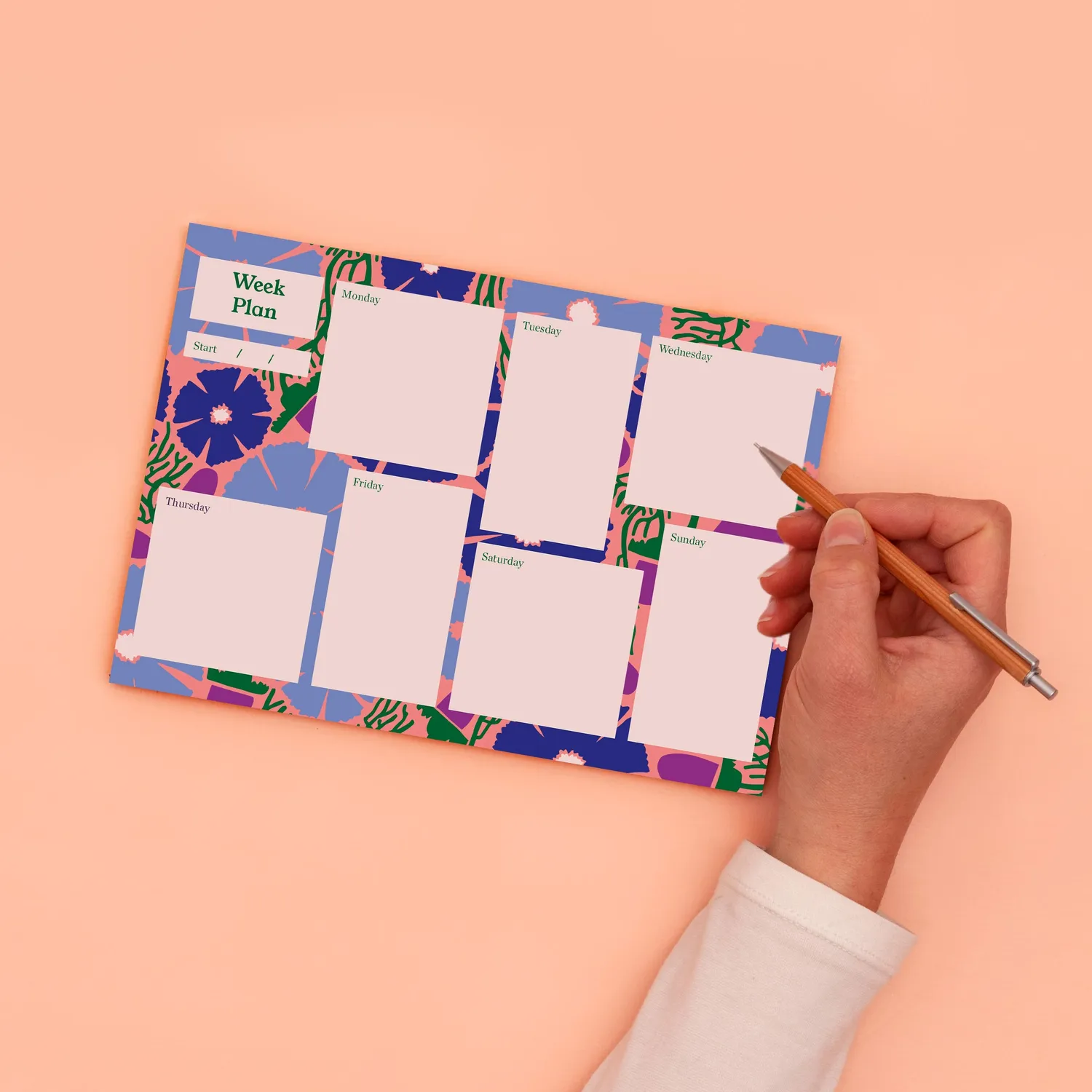 Studio Wald Blumen Weekplanner A5 Cosmos gerecycled
