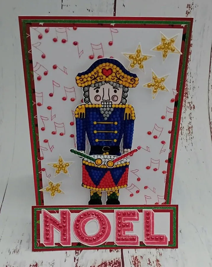 Craft Buddy Crystal Art Nutcracker Bandsman A6 stempelset kerst