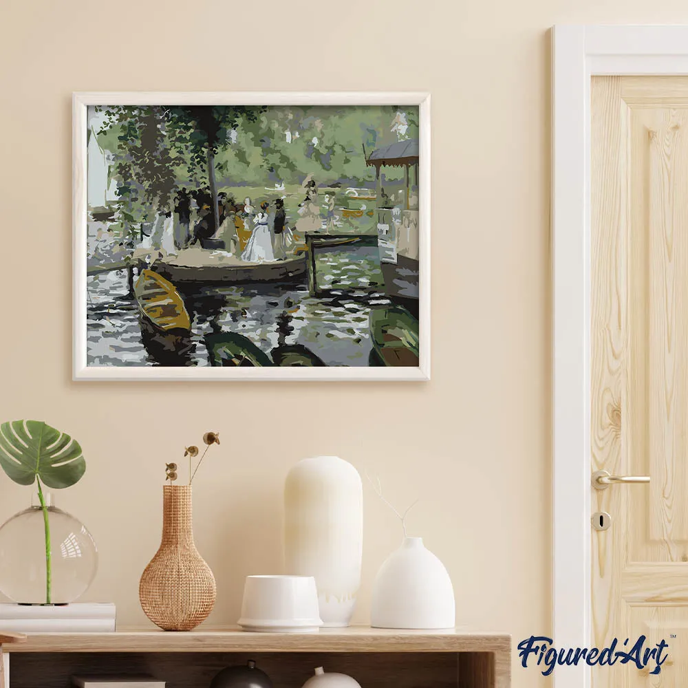 Figured'Art La Grenouillère Renoir schilderen op nummer 40x50 cm