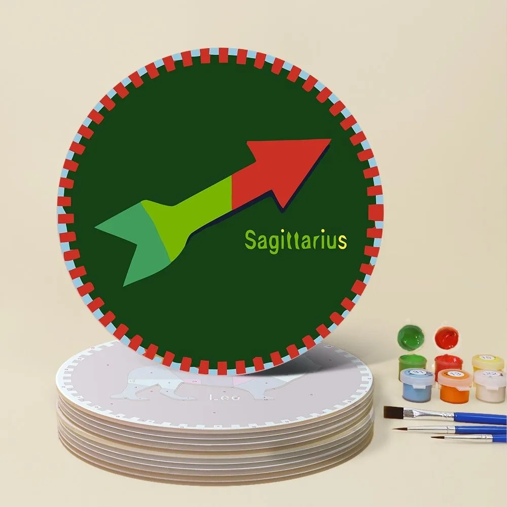 Figured'Art Sterrenbeelden 3 placemats schilderen op nummer 12 stuks