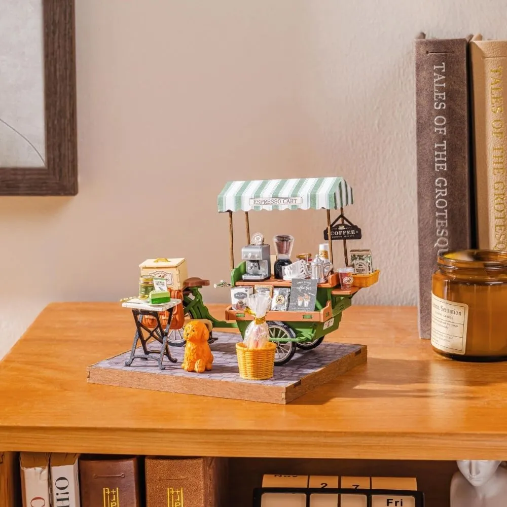 Figured'Art Aromatische koffiekar 3D puzzel 162 stukjes