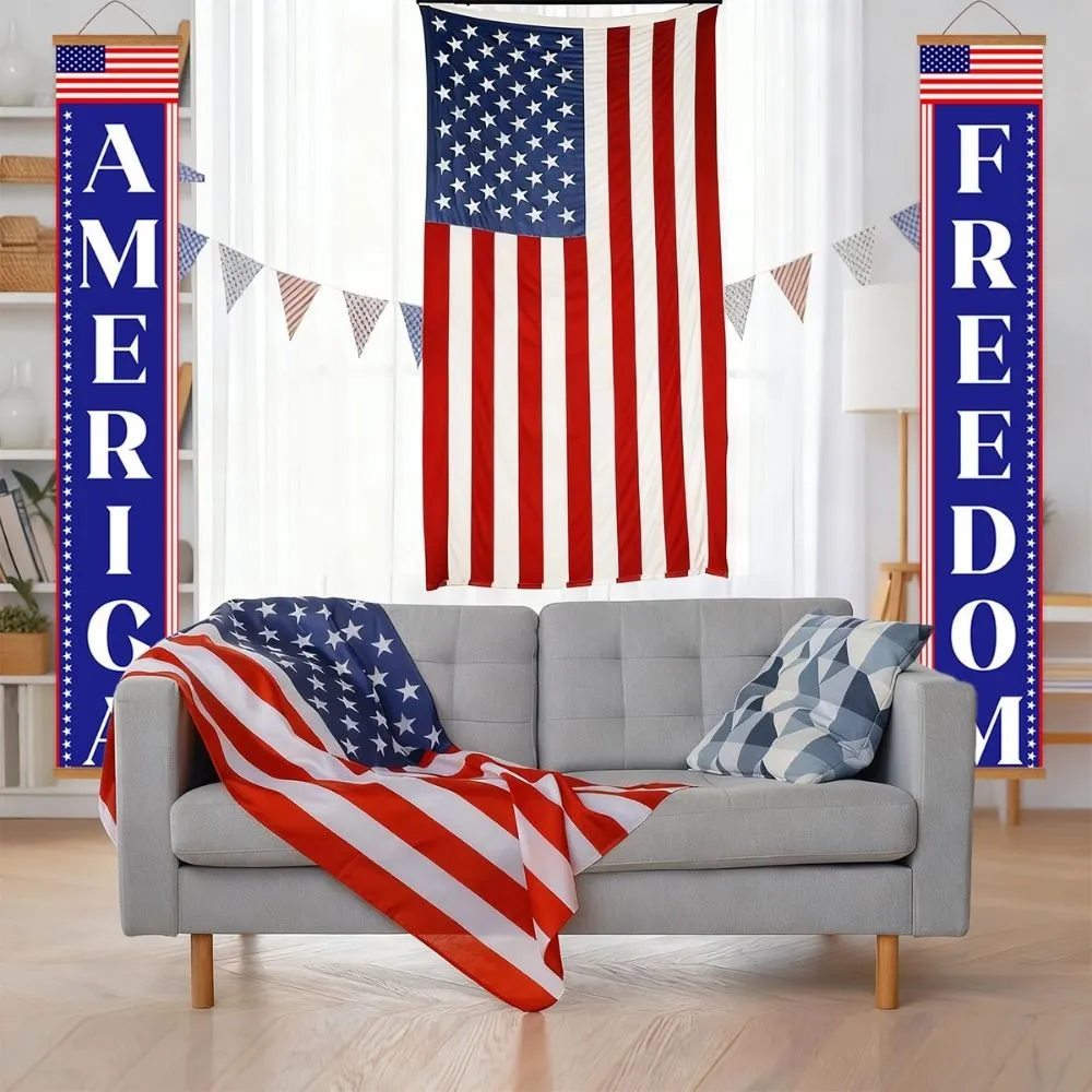 Figured'Art Schilderen op Nummer Deurbanners Yankee Wimpels 20x120 cm