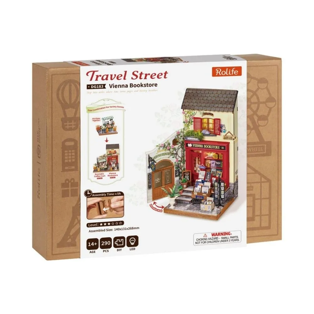 Figured'Art Boekhandel Wenen 3D puzzel 290 stuks met led
