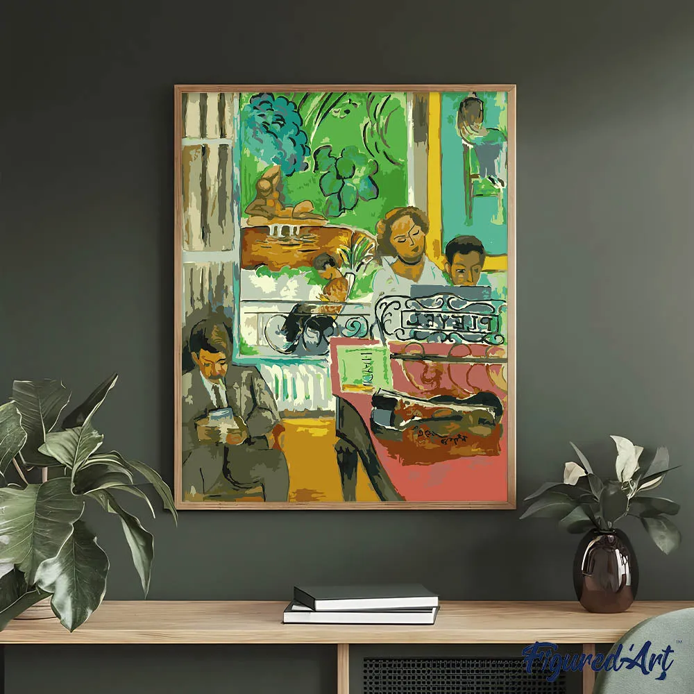 Figured'Art Muziekles Matisse schilderen op nummer 40x50 cm