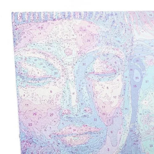 Craft Buddy Lord Buddha schilderen op nummer canvas 30x30