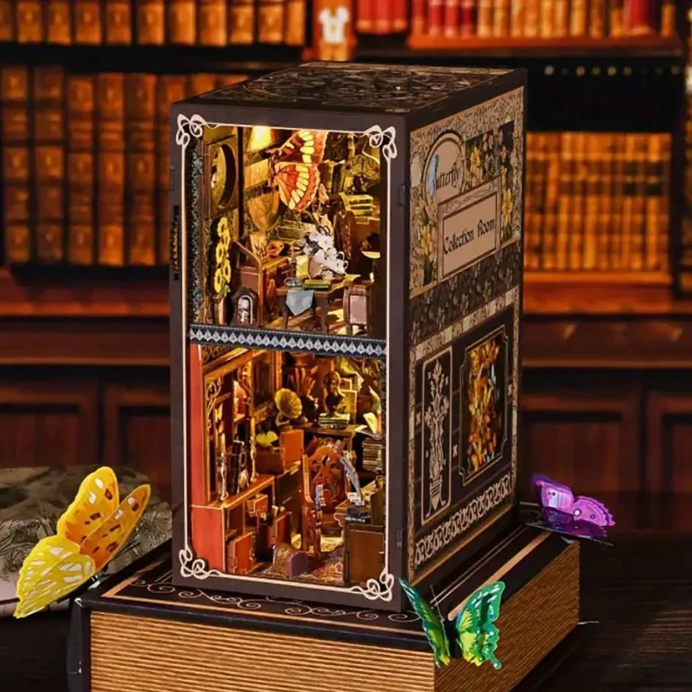 Figured'Art Vlinder Kamer book nook 17,8x11,5x23 cm verlicht