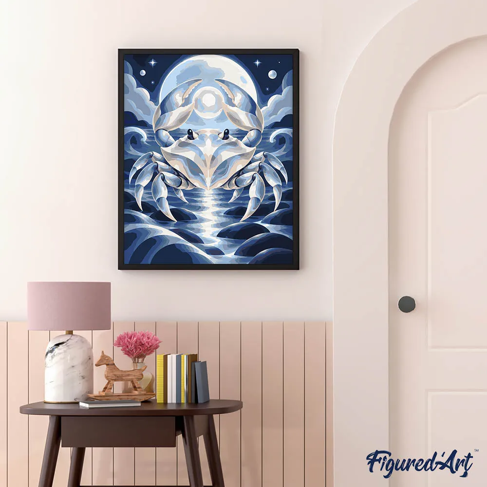 Figured'Art Kreeft Kosmische Sterrenbeeld schilderen op nummer 40x50