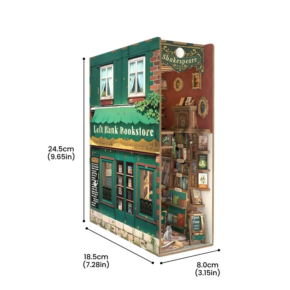 Figured'Art Book Nook Boekhandel aan de Linkeroever bouwpakket met led