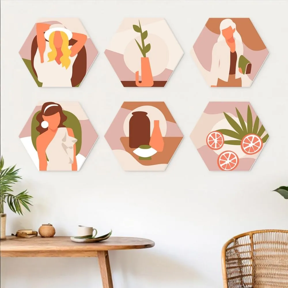 Figured'Art Mini Serie Terracotta Muze Schilderen op Nummer 6 Stuks