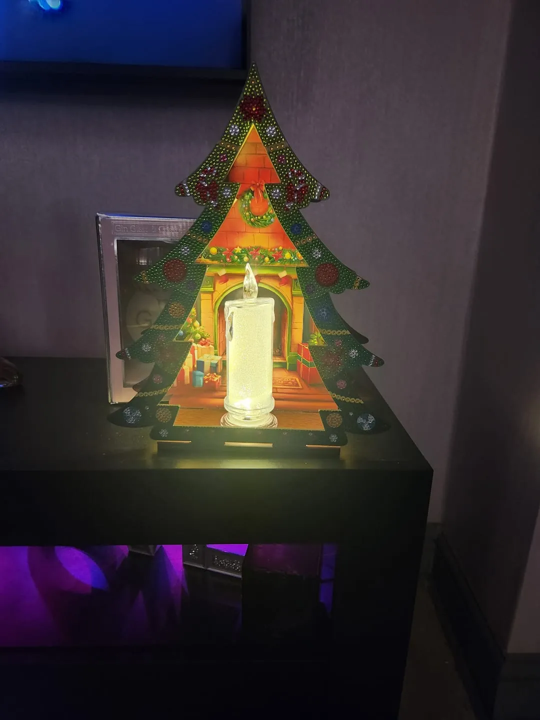 Craft Buddy Crystal Art Christmas Tree LED-kaars 3D decoratie 35cm
