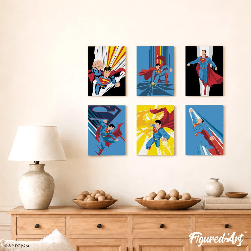 Figured'Art Mini Serie De Krachten van Superman schilderen op nummer 15x20cm