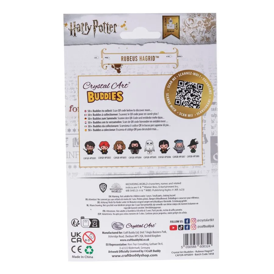 Craft Buddy Crystal Art Buddies Rubeus Hagrid figuur