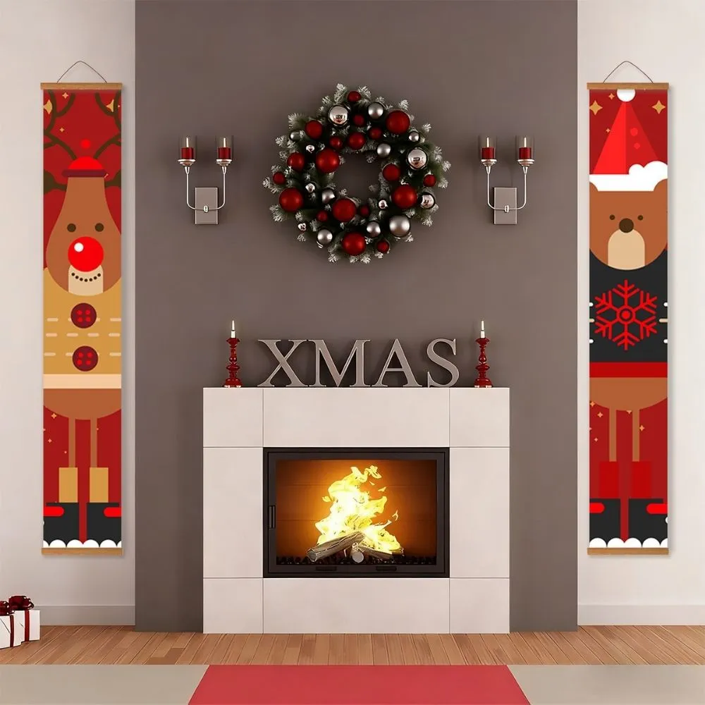 Figured'Art Rudolfs Vriend deurbanner 20x120 cm 2 stuks kerst