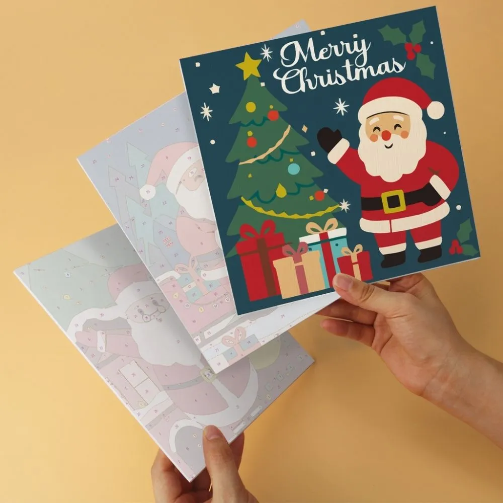 Figured'Art Mini Serie Holly Jolly schilderen op nummer 20x20cm 6 stuks kerst