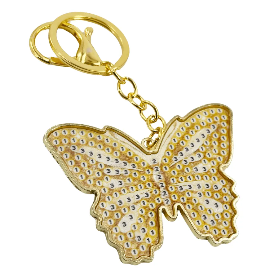 Craft Buddy Crystal Art Bonnie Butterfly sleutelhanger metaal