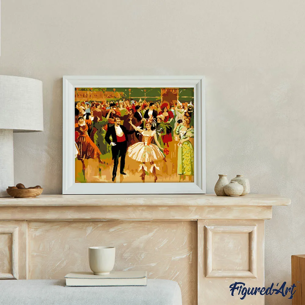 Figured'Art Klassieke balzaal schilderen op nummer 40x50 cm dans
