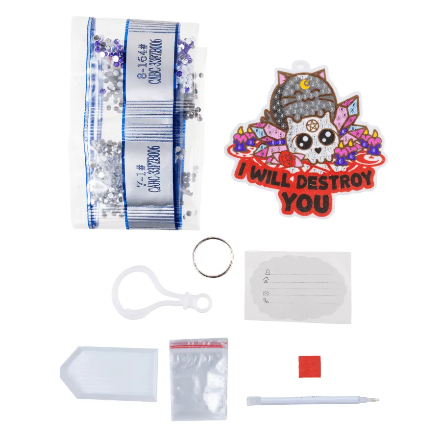 Craft Buddy Fuzzballs I Will Destroy You tasbedel diamond painting