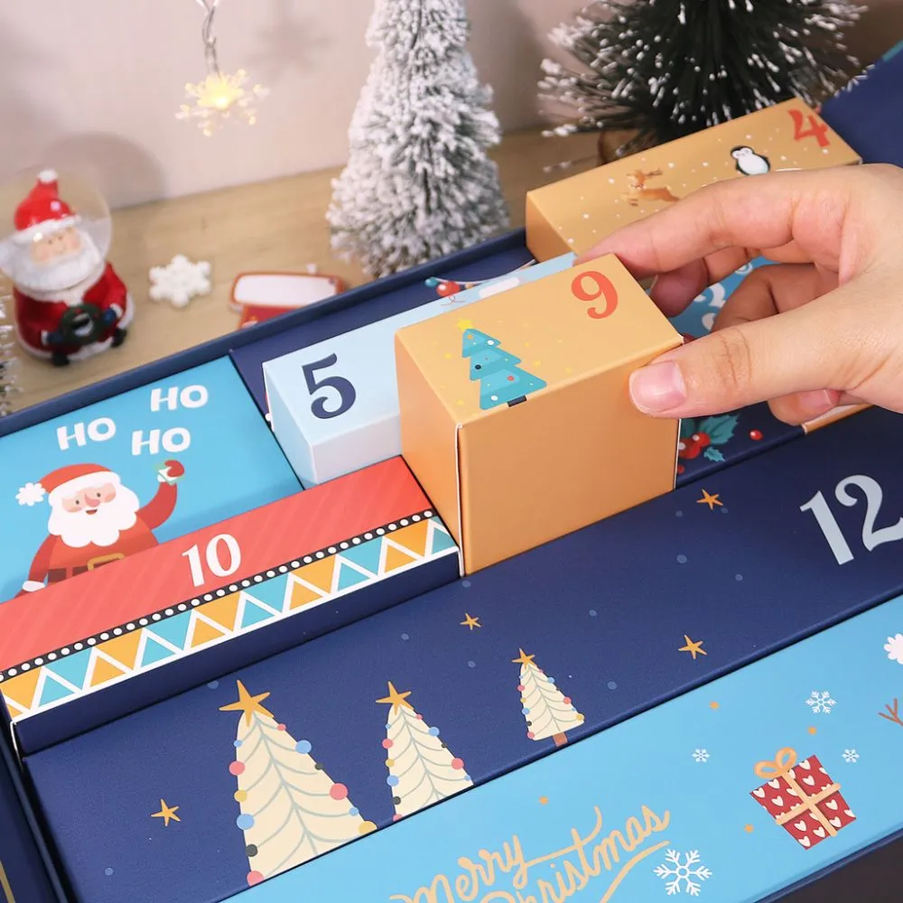 Figured'Art Gezellig & Feestelijk adventskalender schilderen op nummer blauw