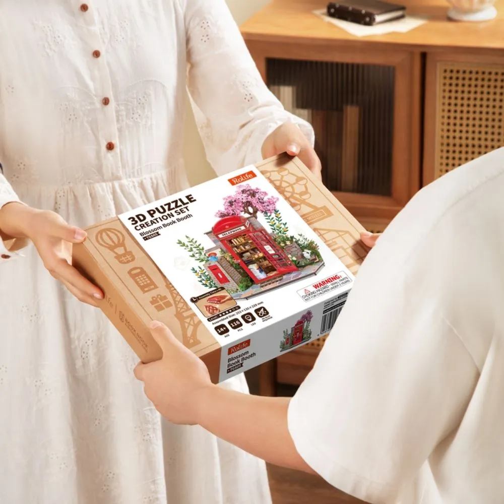 Figured'Art Blossom Boeken-Kiosk 3D puzzel 116 stukjes met led