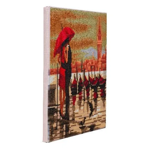 Craft Buddy Crystal Art Meet Me In Venice diamond painting canvas 30x30 cm