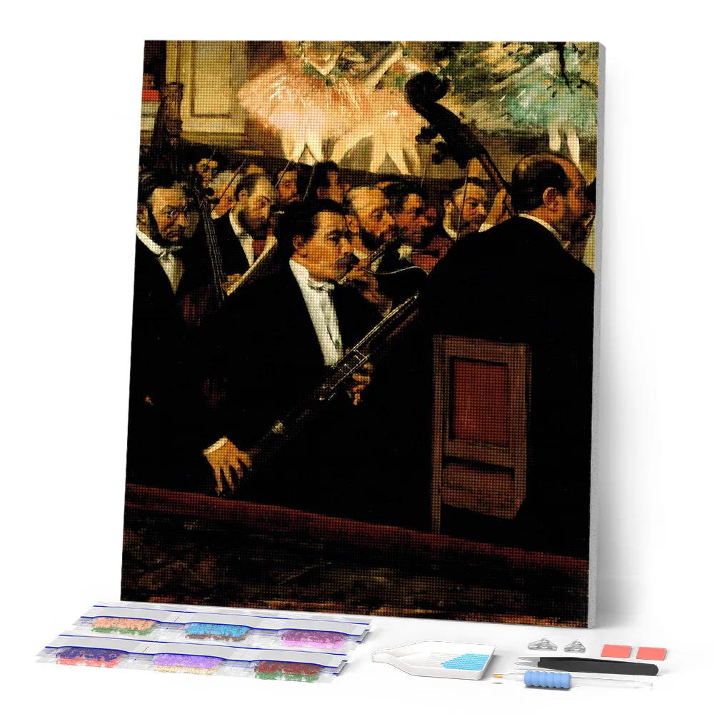 Figured'Art Het orkest in de opera Degas diamond painting 40x50 cm