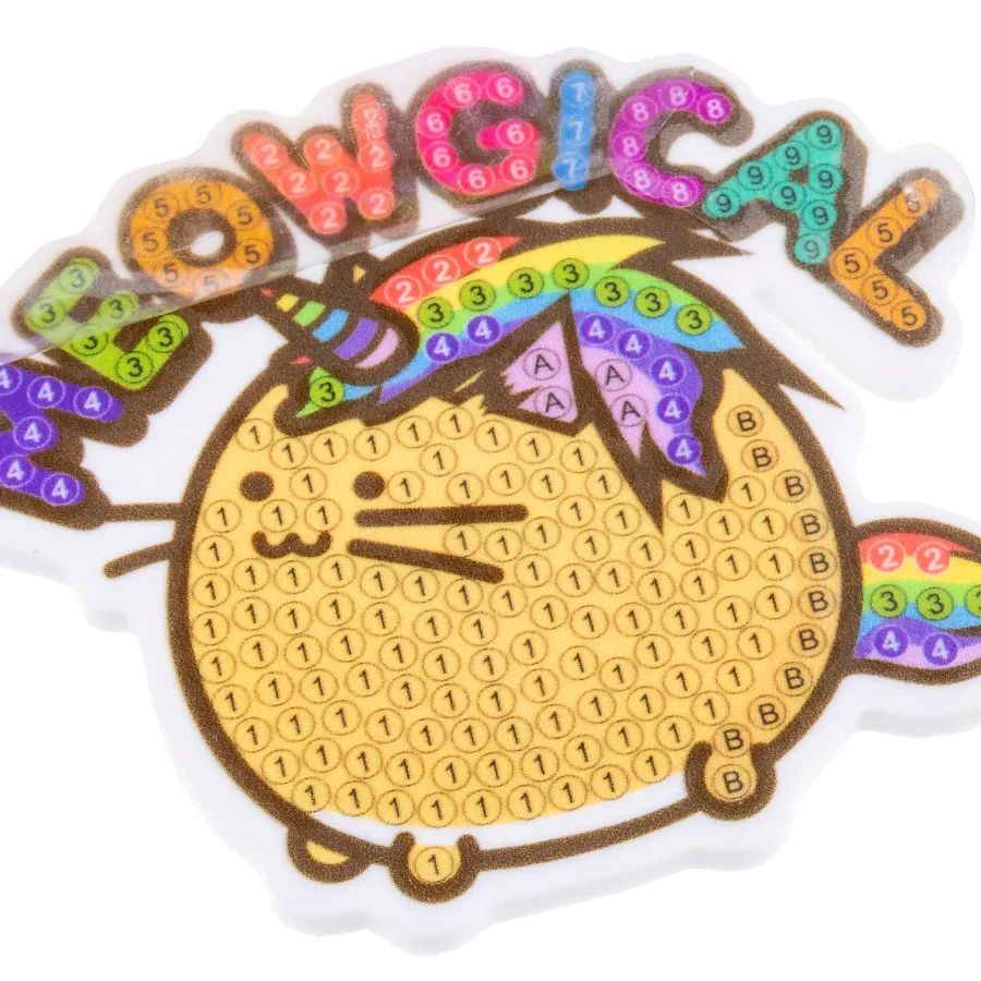 Craft Buddy Crystal Art Meowgical Fuzzballs sleutelhanger 9 cm