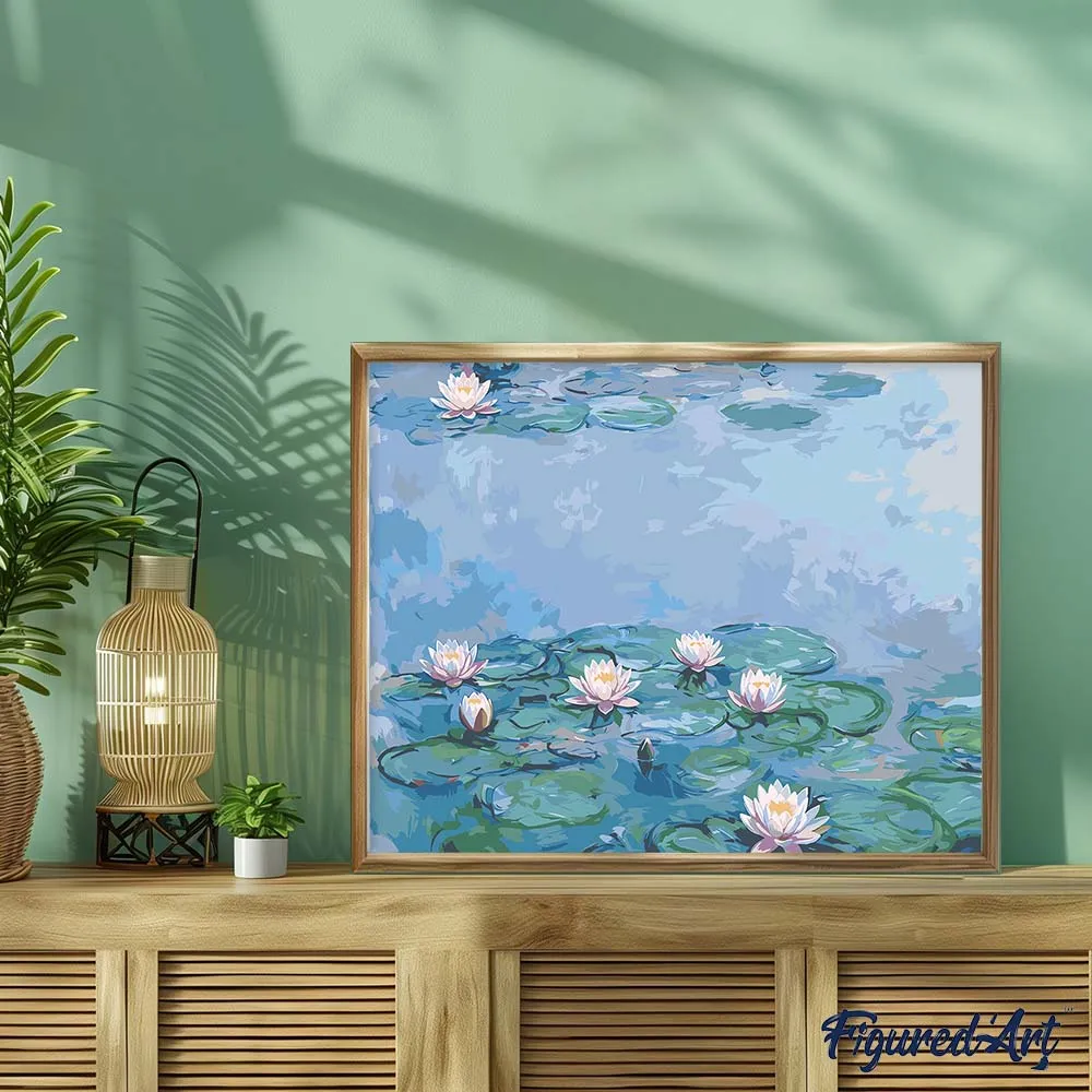 Figured'Art Waterlelies Monet schilderen op nummer 40x50 cm