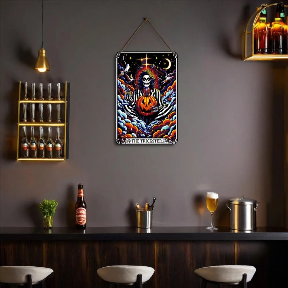 Figured'Art De Grappenmaker Zwart & Wit Strepen metalen poster 30x20 cm