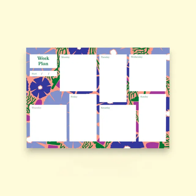 Studio Wald Blumen Weekplanner A5 Cosmos gerecycled
