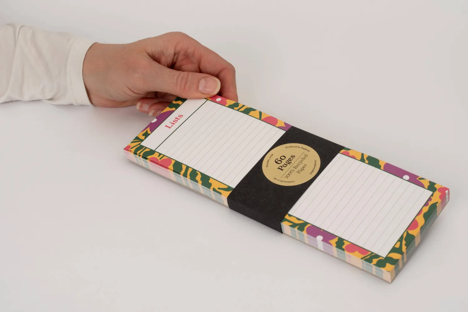 Studio Wald Smock notitieblok gelinieerd 21x8 cm