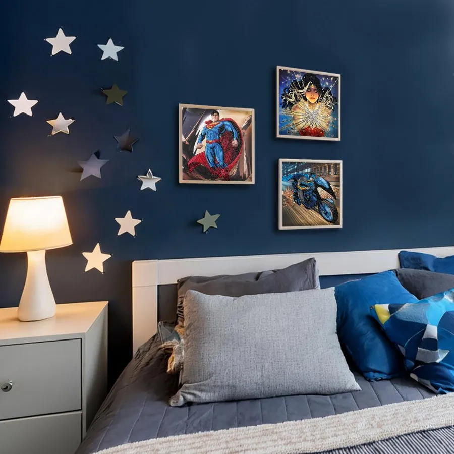 Craft Buddy Crystal Art Superman wenskaart diamond painting