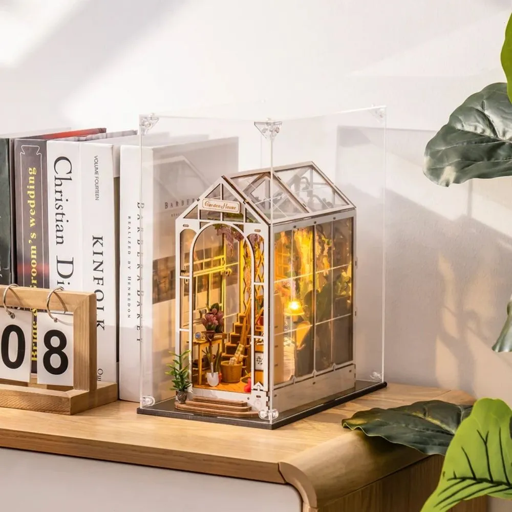 Figured'Art Book Nook Stofhoes transparant 15x25x30 cm