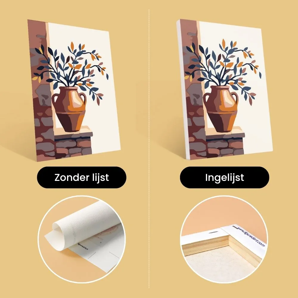 Figured'Art Mini Klassiek Toscane schilderen op nummer 15x20cm 6 stuks