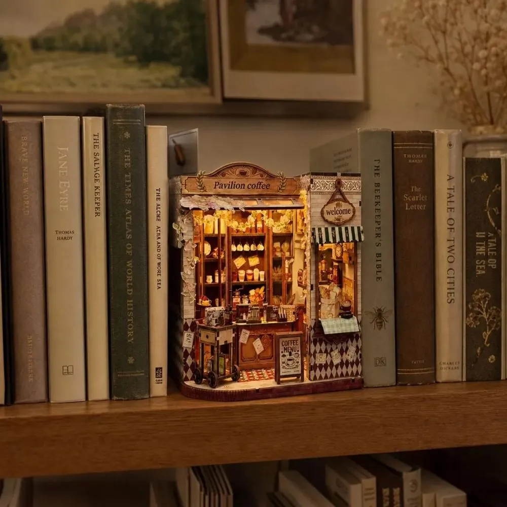 Figured'Art Vrijetijd Paviljoen Koffiehuis miniatuurhuisje 3D puzzel